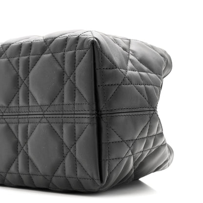 Calfskin Macrocannage Small Toujours  Black