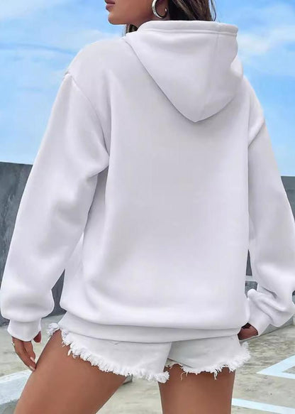 Fleece Lined Hooded Sweatshirt in Soft Fabric