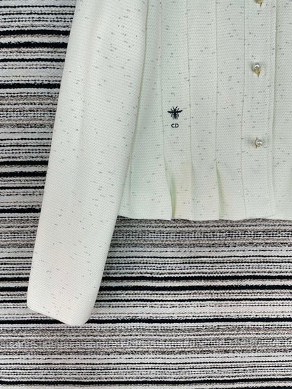 CD 26 White Cotton Jacket 112627