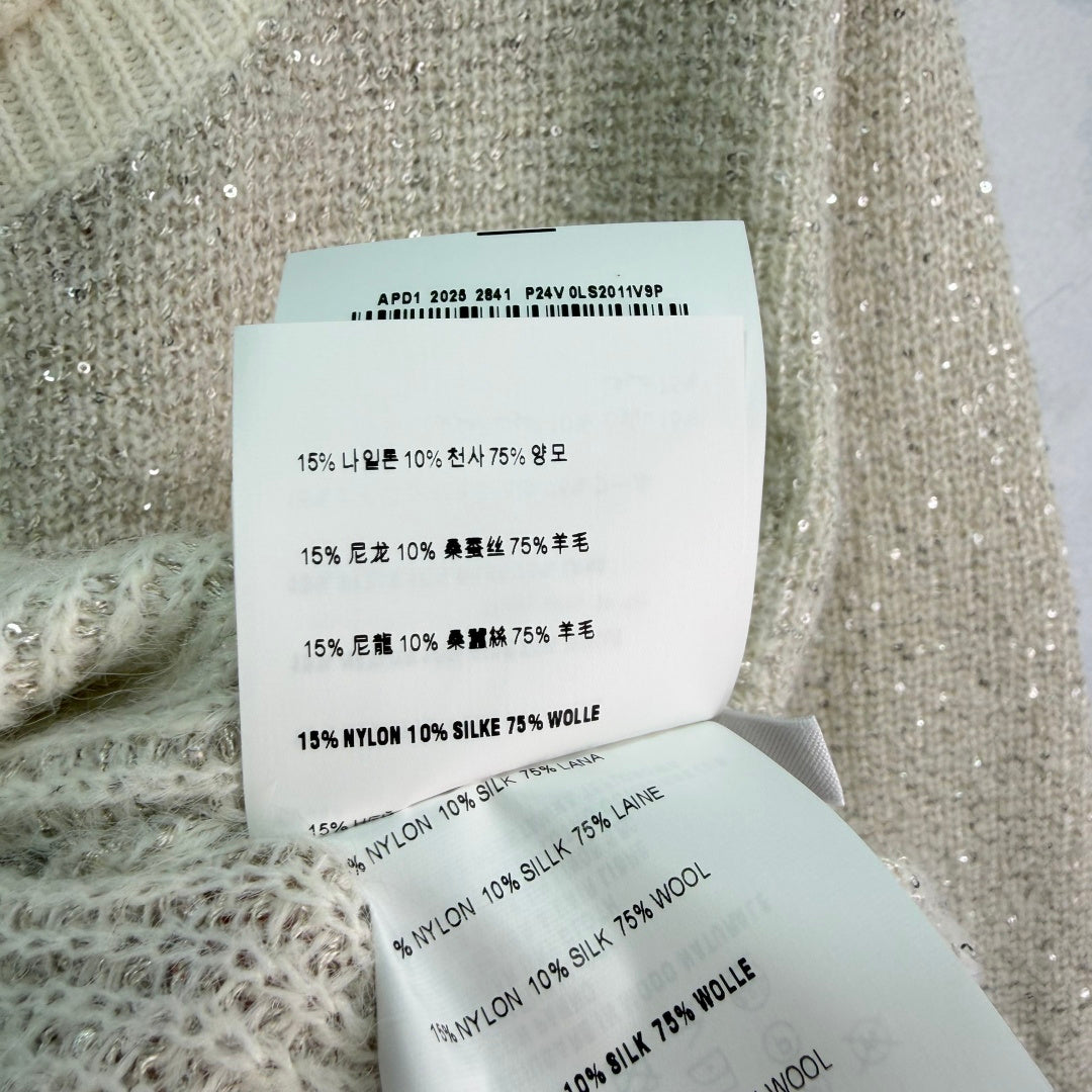 Miu 26s Knit Cardigan Wool Silk 345191