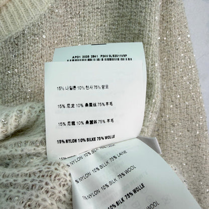 Miu 26s Knit Cardigan Wool Silk 345191