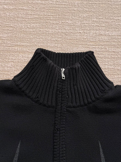 Balenciaga 25 Turtleneck Sweater Black Wool 0018