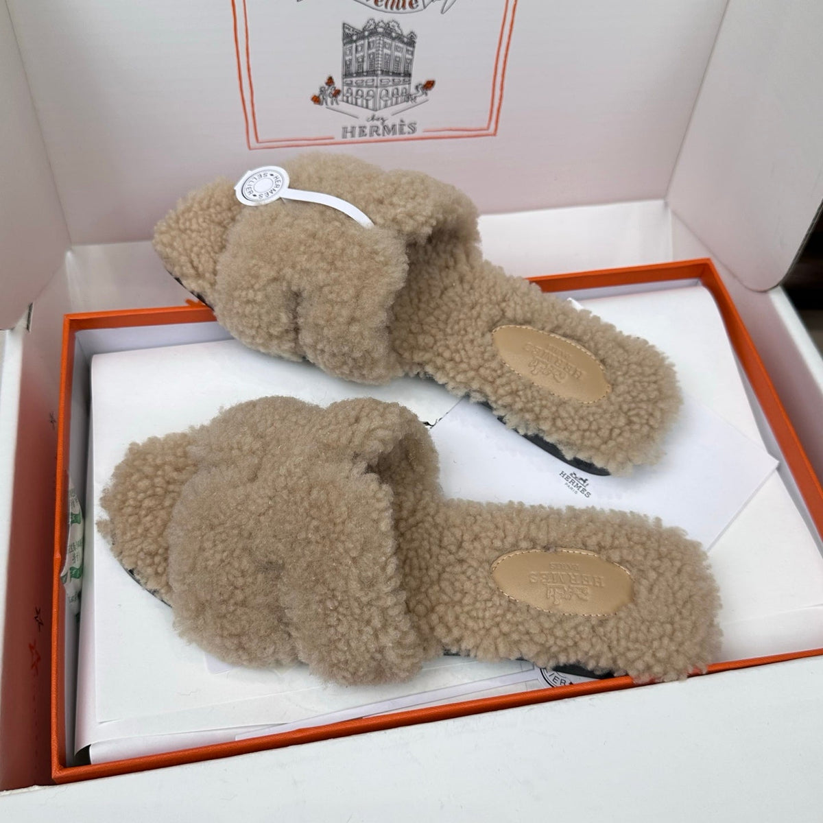 HM Oran Sandal Beige Wool 598202