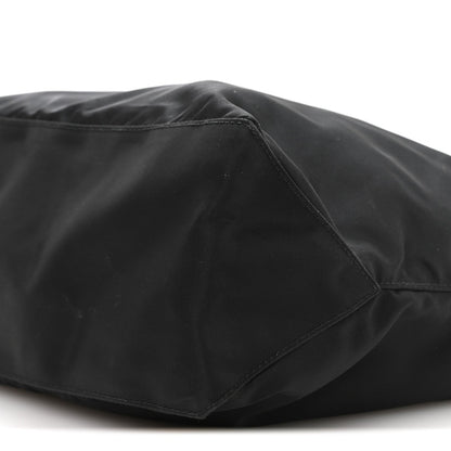 Nylon Vela East West Shopper Tote Black