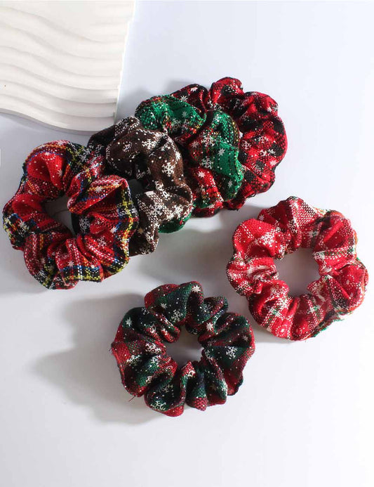 Christmas Snowflake Elastic Knit Hair Tie