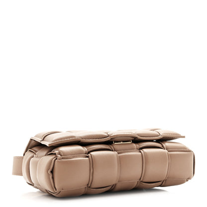 Nappa Maxi Intreccio Padded Cassette Crossbody Bag Acorn