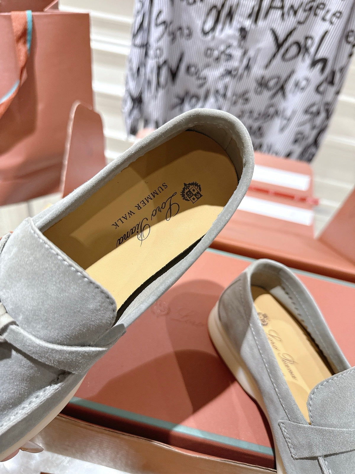 LP Summer Charms Walk Loafers Grey Suede 565864