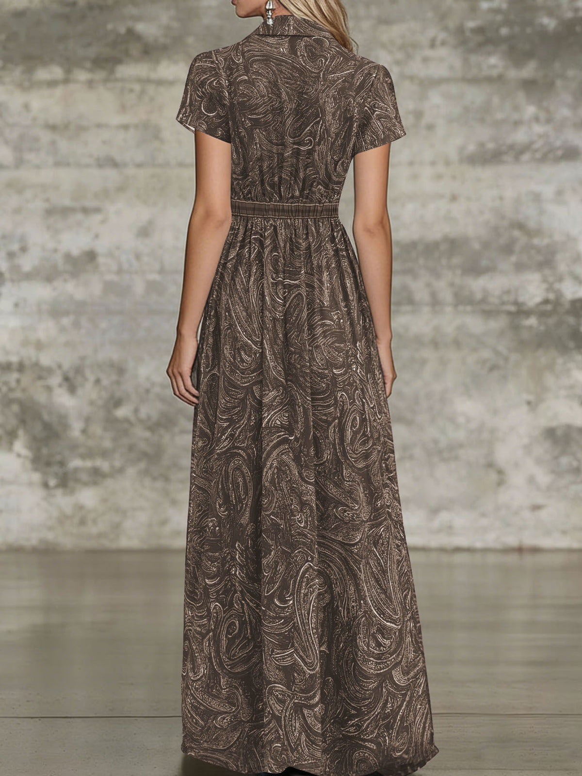 🌟 Timeless Paisley Print Maxi Dress: Effortless Elegance for Every Occasion