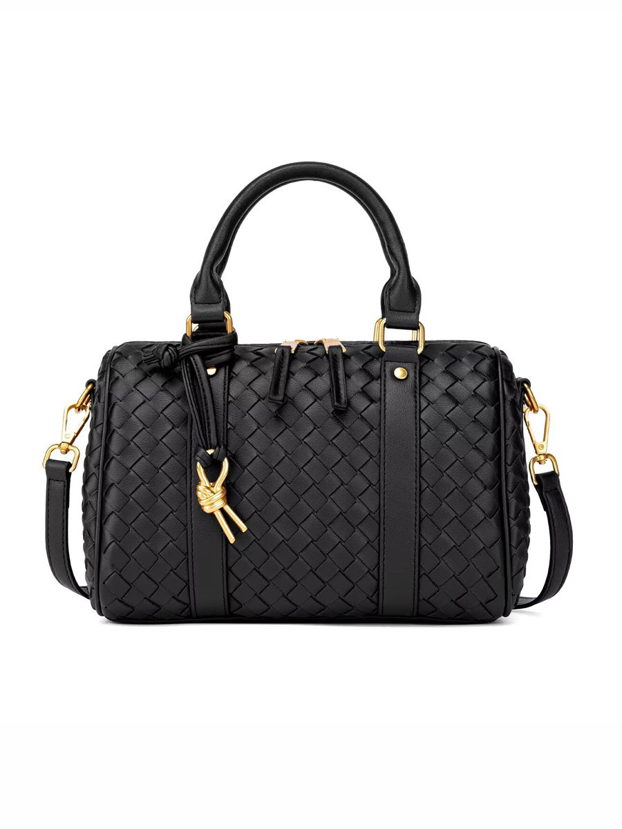 Sabrina Woven Pillow-Shaped Bag