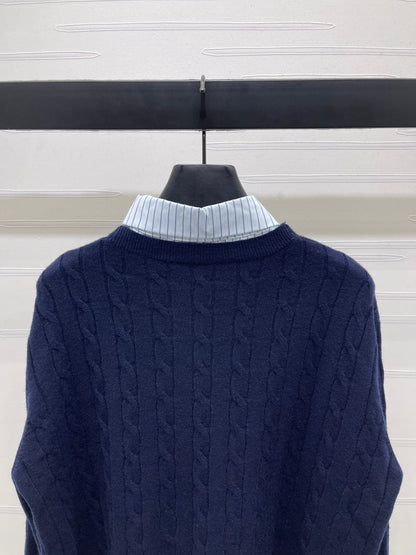 Miu Miu 25 Long Sleeve Knitted Sweater Wool 295626