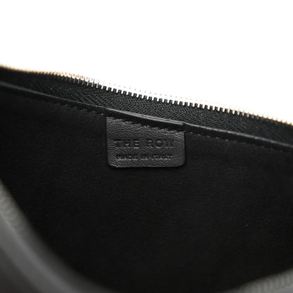 Smooth Calfskin Half Moon Shoulder Bag Black