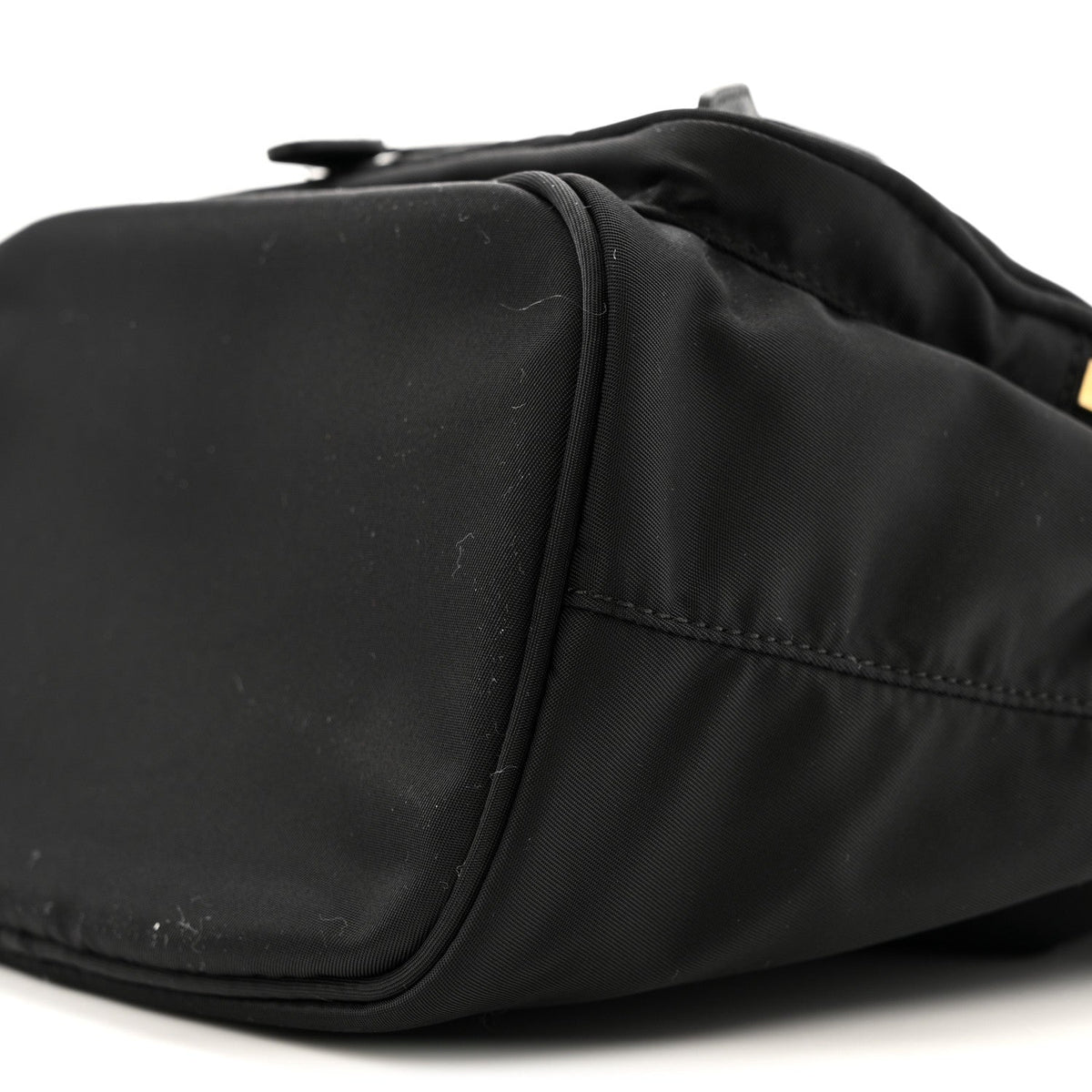Re-Nylon Duet Drawstring Shoulder Bag Black