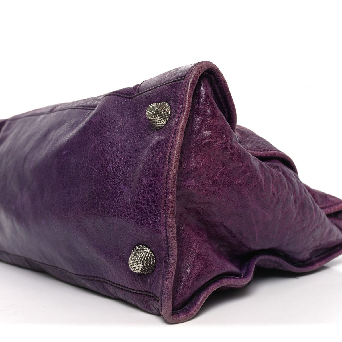 Agneau Giant 21 Silver Hardware Work Raisin