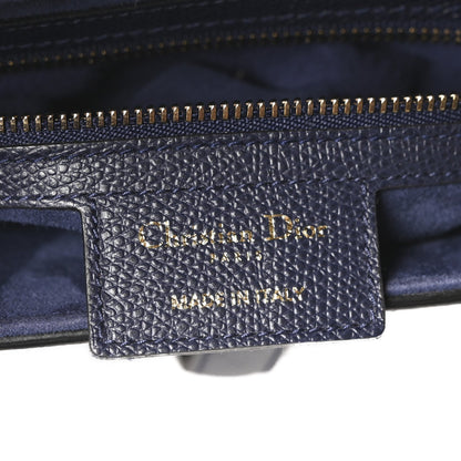 Grained Calfskin Saddle Bag Navy