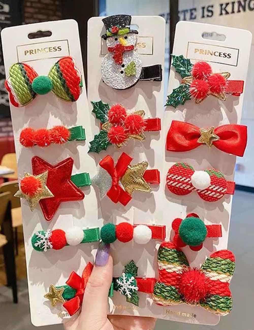 Cute Reindeer Christmas Theme Hair Clip