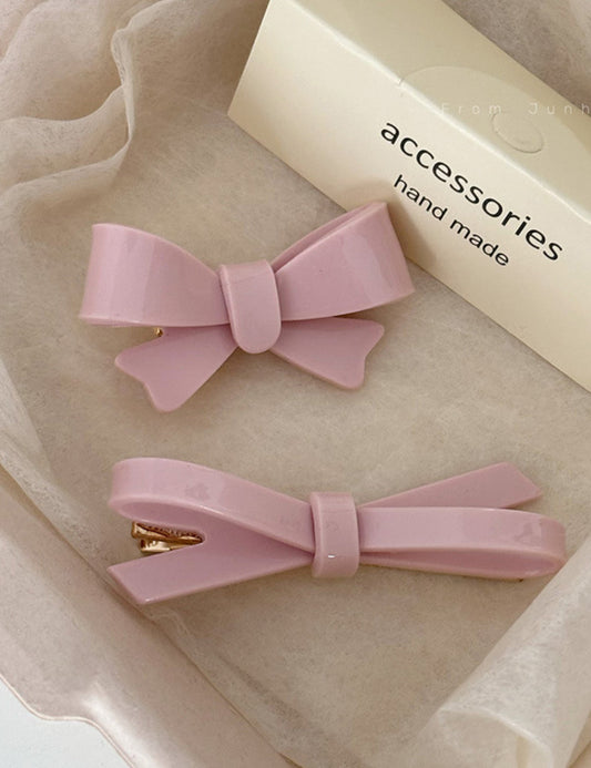 Pink Sweet Bow Hair Clip