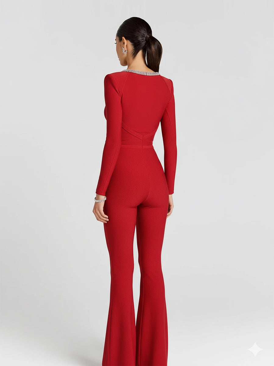 Imelda Jumpsuit In Red