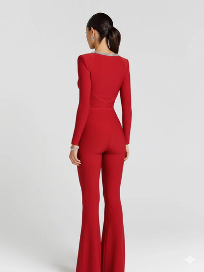 Imelda Jumpsuit In Red