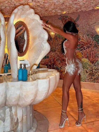 Kaia Perspective Sexy Mini Dress