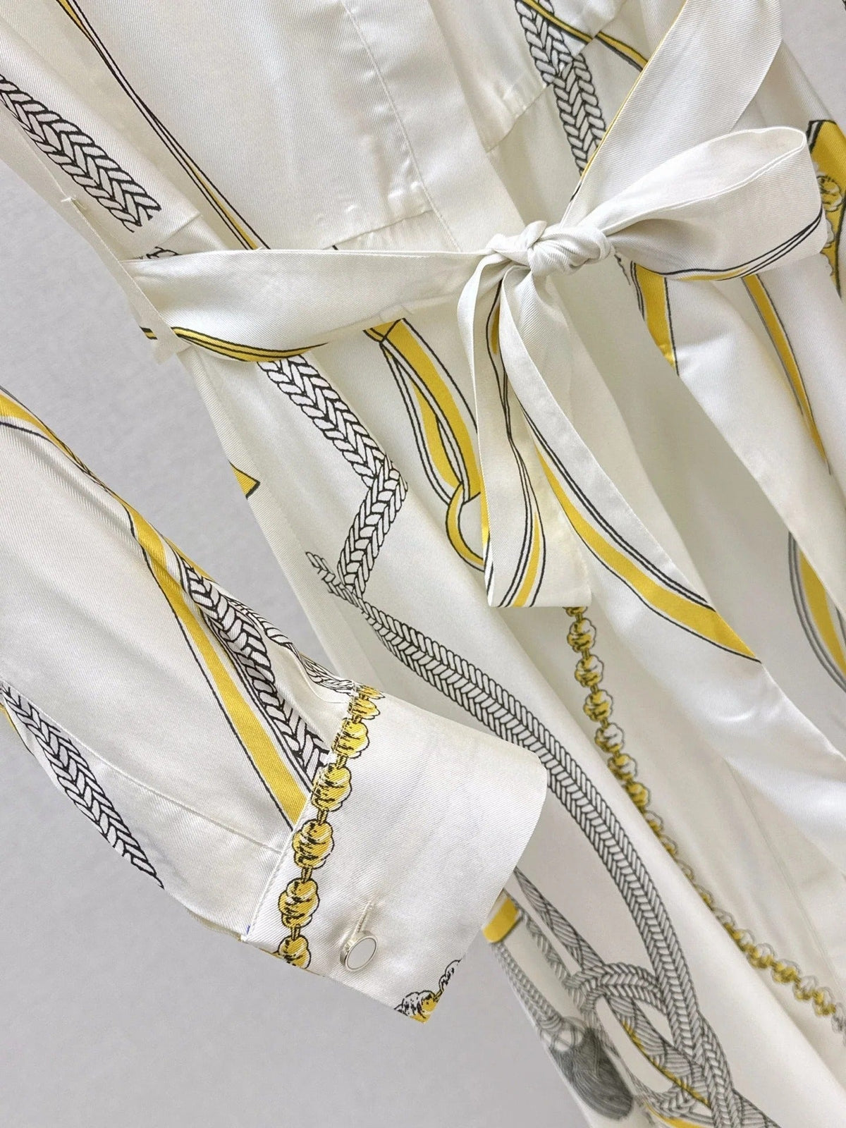 HERMES 25S LONG SILK DRESS 043