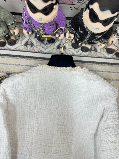 CC Jacket White Cotton Polyamide 237359
