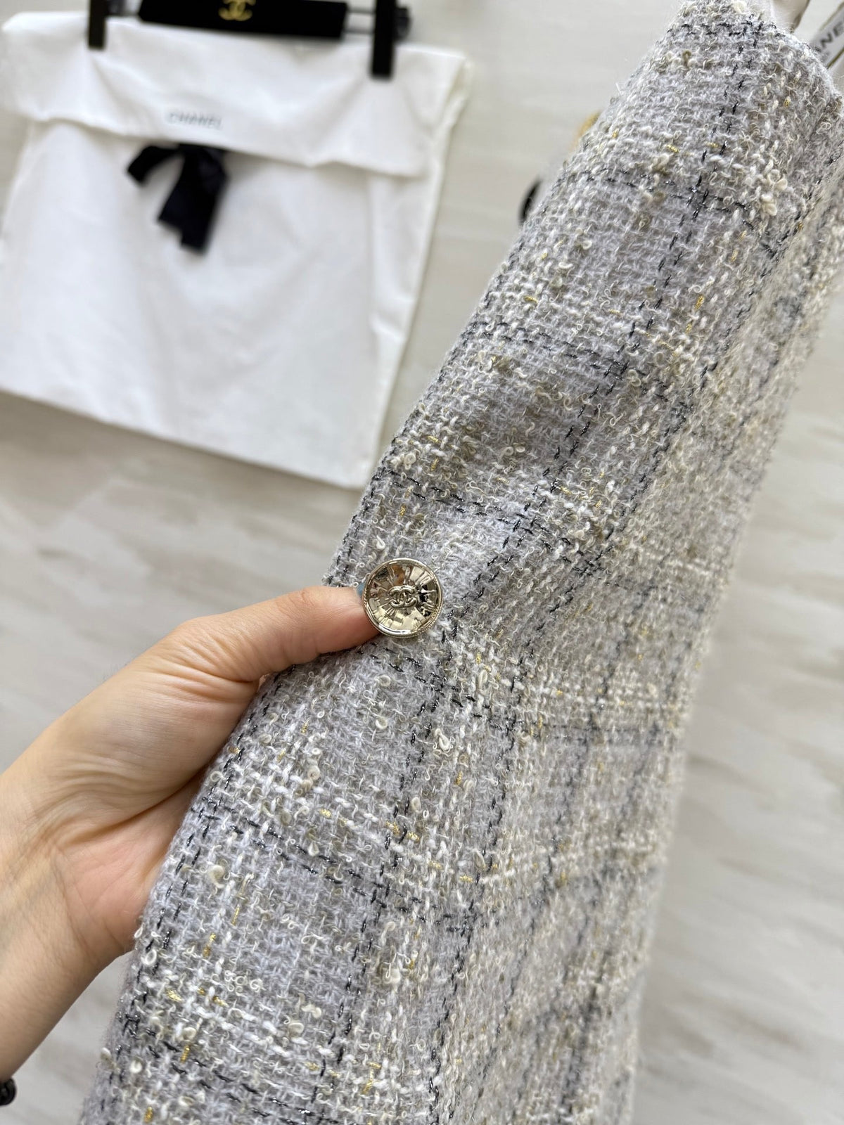 CC 26s Classic Dress Beige-Grey Tweed 352291