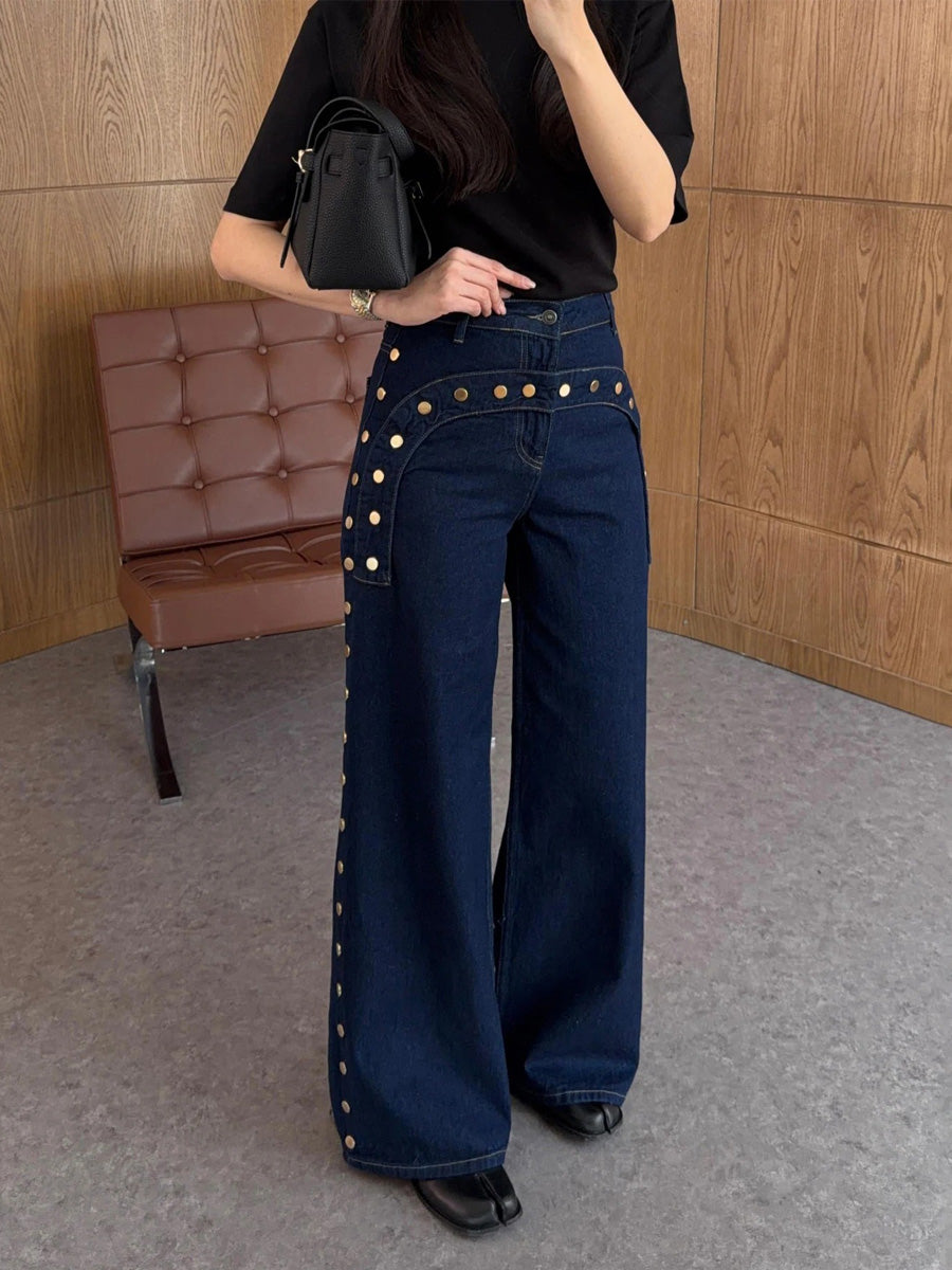 Alondra High-Waisted Paneled Jeans
