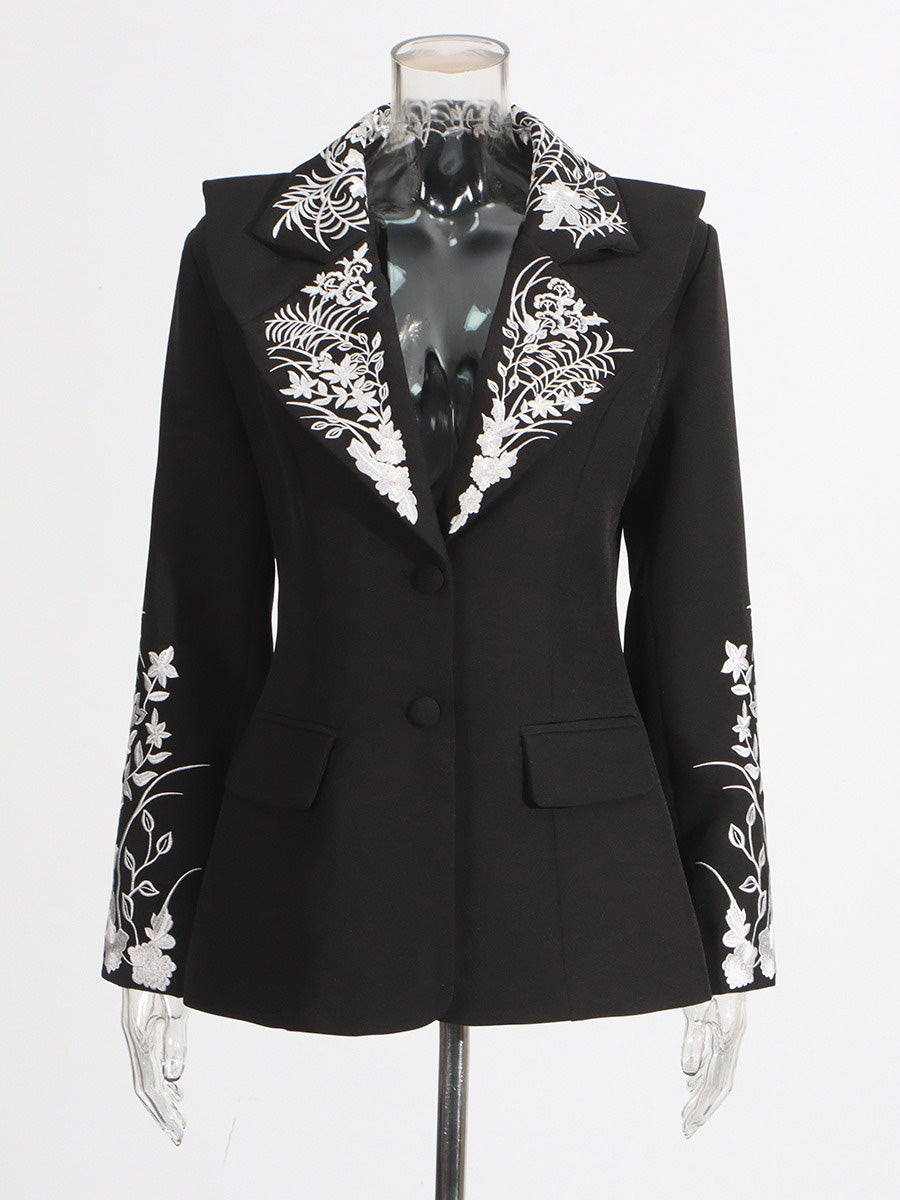 Rosamund Vintage Embroidered Blazer