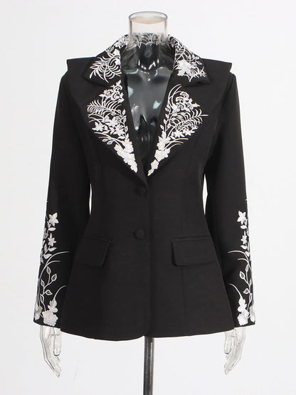 Rosamund Vintage Embroidered Blazer