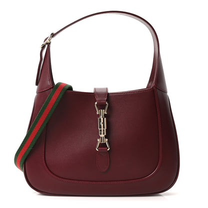 Ancora Calfskin Medium Jackie Shoulder Bag Rosso