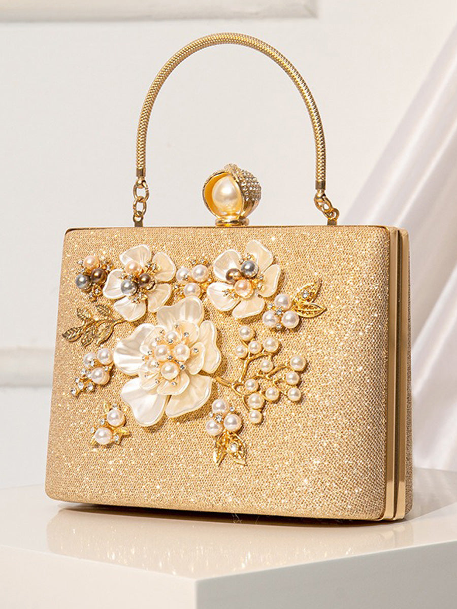 Eloise Pearl Flower Handbag