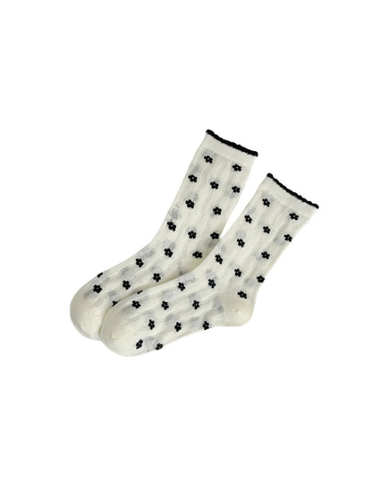 Rufia - Floral Lace Summer Socks - Sweet &amp; Breathable