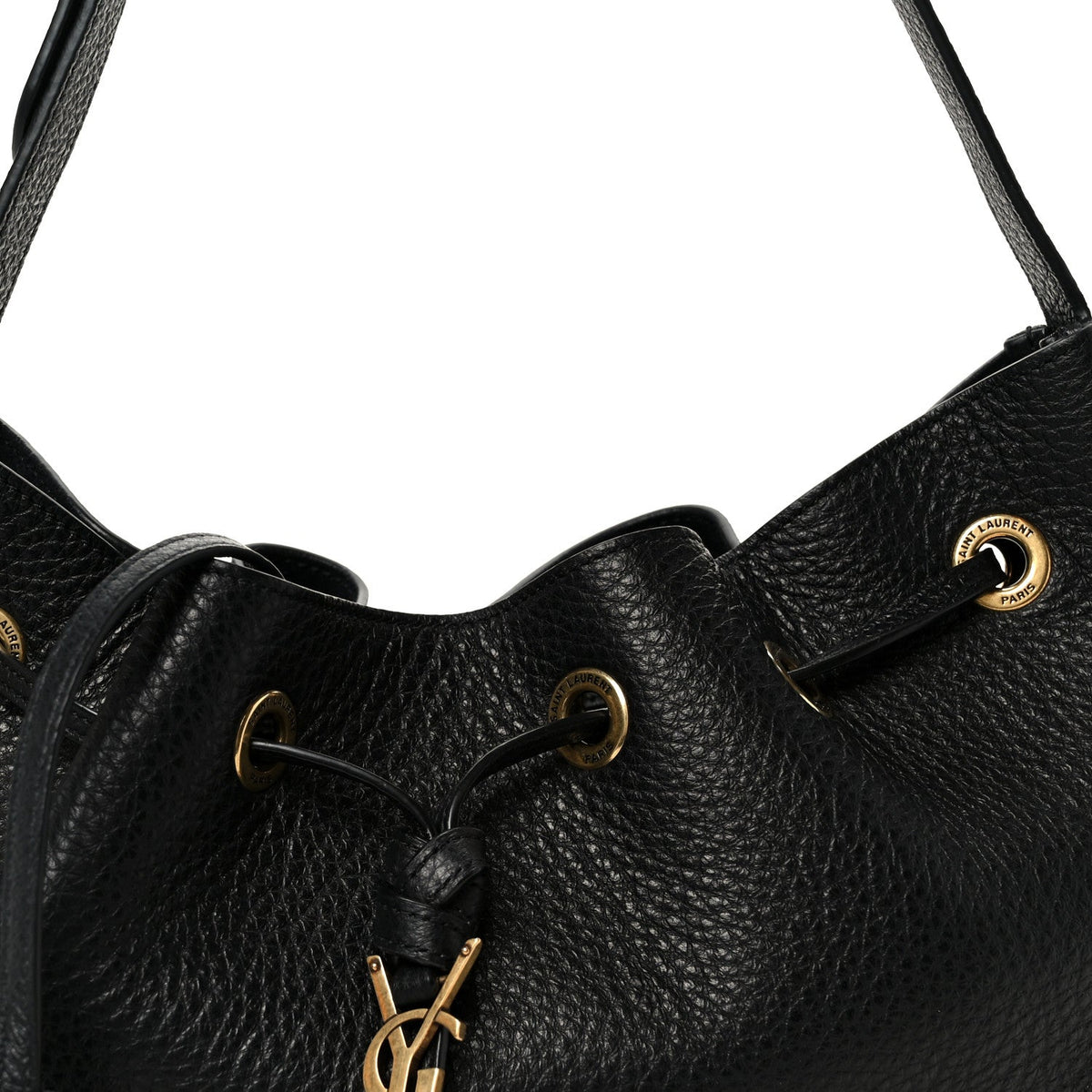 Grained Deerskin Paris VII Small Flat Hobo Black