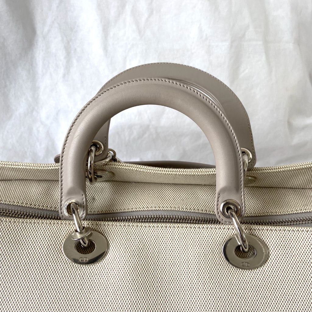 Dior Beige Leather Nappy Diaper Bag