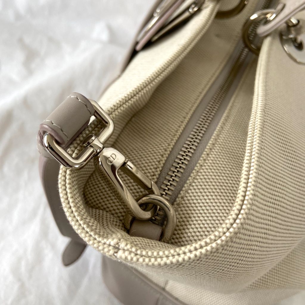 Dior Beige Leather Nappy Diaper Bag