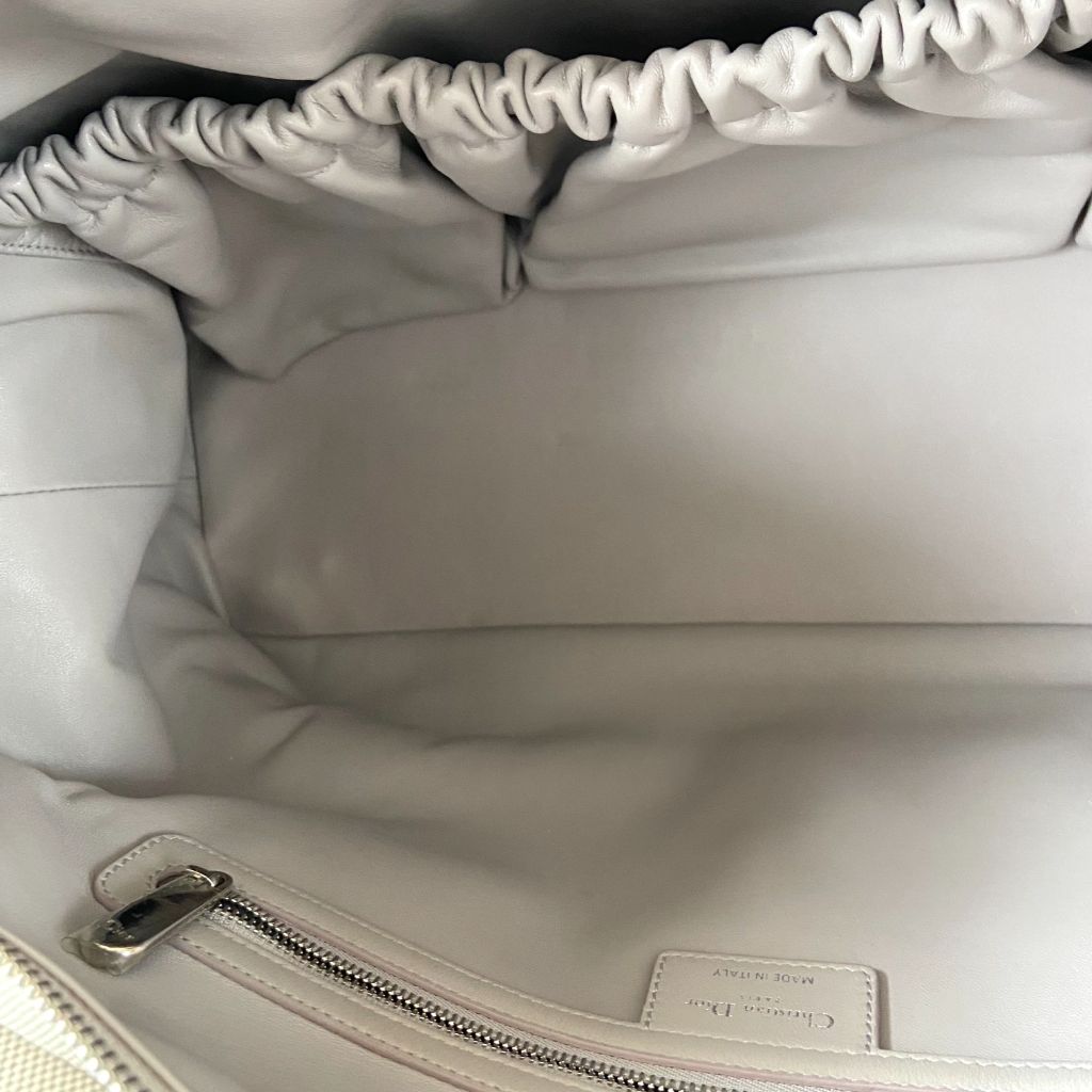 Dior Beige Leather Nappy Diaper Bag