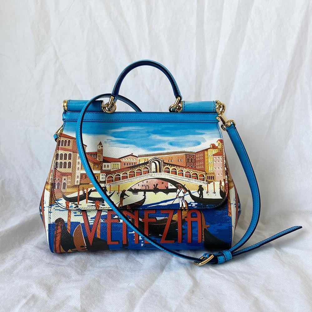 Dolce & Gabbana Sicily Printed Venezia Medium Bag