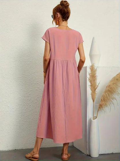Adela Luxe Long Bell Shaped Dress Elevated Occasion Wear
