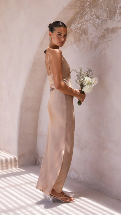 Ziah Maxi Dress - Latte