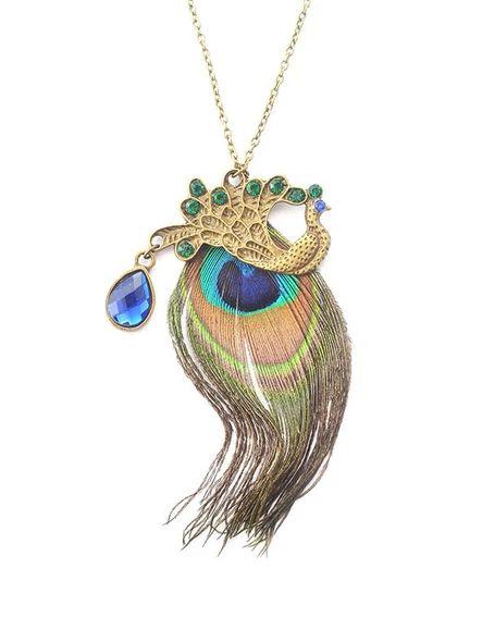 European And American Fashion Jewelry Bohemia Phoenix Sweater Chain Korean Version Full Of Drilled Sparrow Necklace
