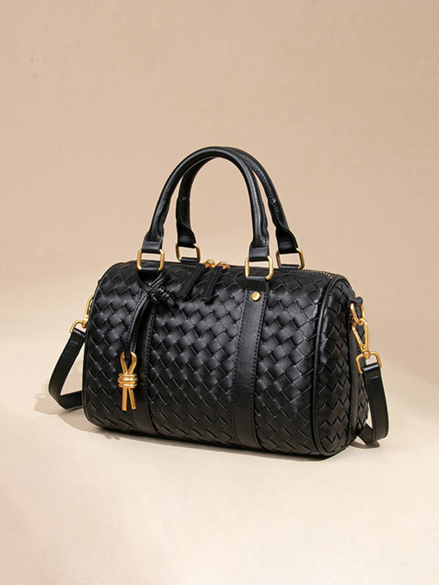 Sabrina Woven Pillow-Shaped Bag