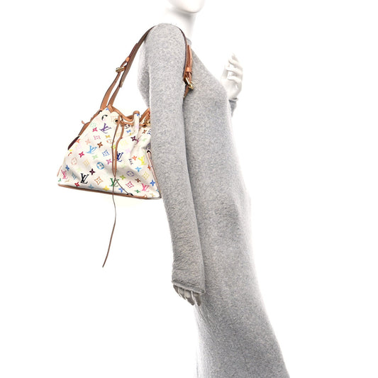 Monogram Multicolor Petit Noe White