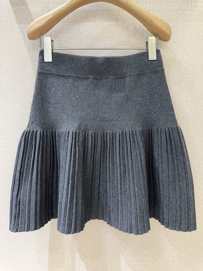 MIUMIU KNIT PLEATED SKIRT STYLE 803
