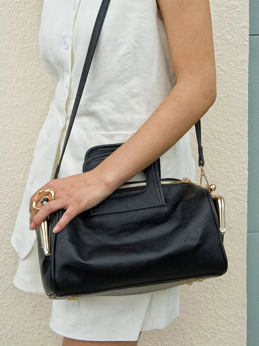Salma Vintage Distressed Soft Leather Handbag