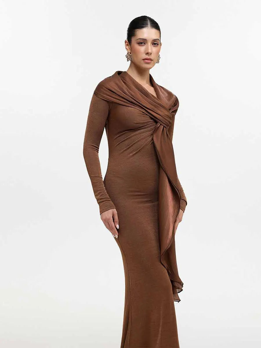 Freya Scarf Maxi Dress