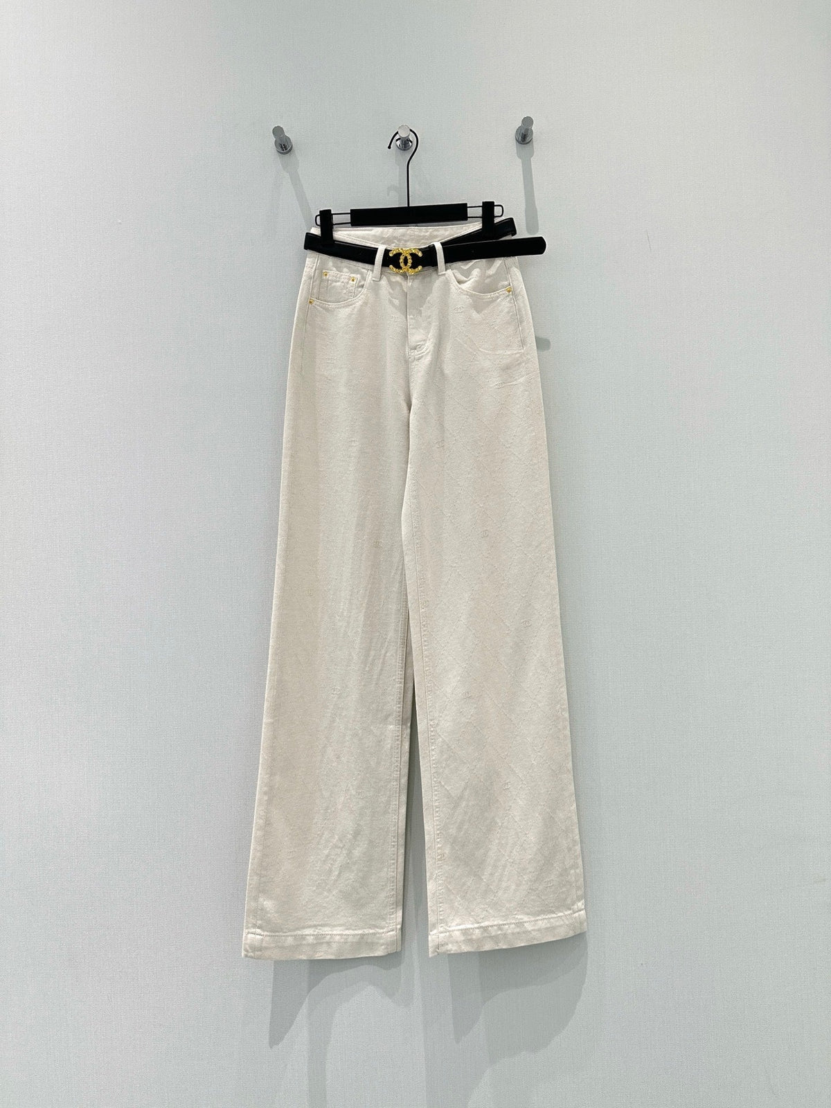 CC Diamond Pattern Jeans Cotton Polyester 351233