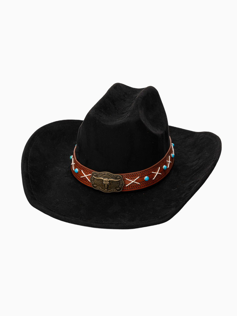Marcella Suede Western Cowboy Hat