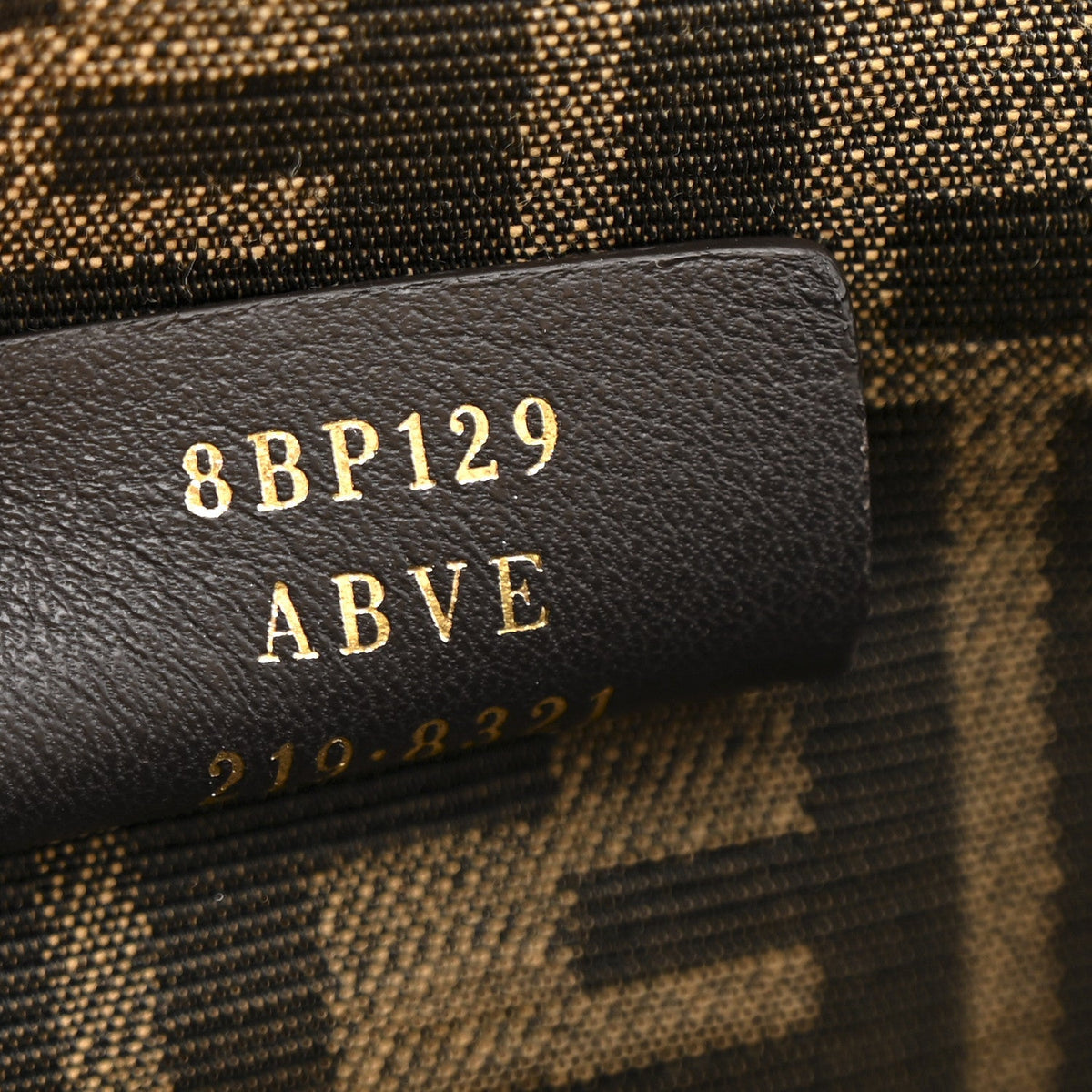 Shiny Nappa Small Fendi First Black