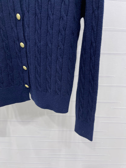 Miu Miu 25 Long Sleeve Knitted Sweater Wool 295626
