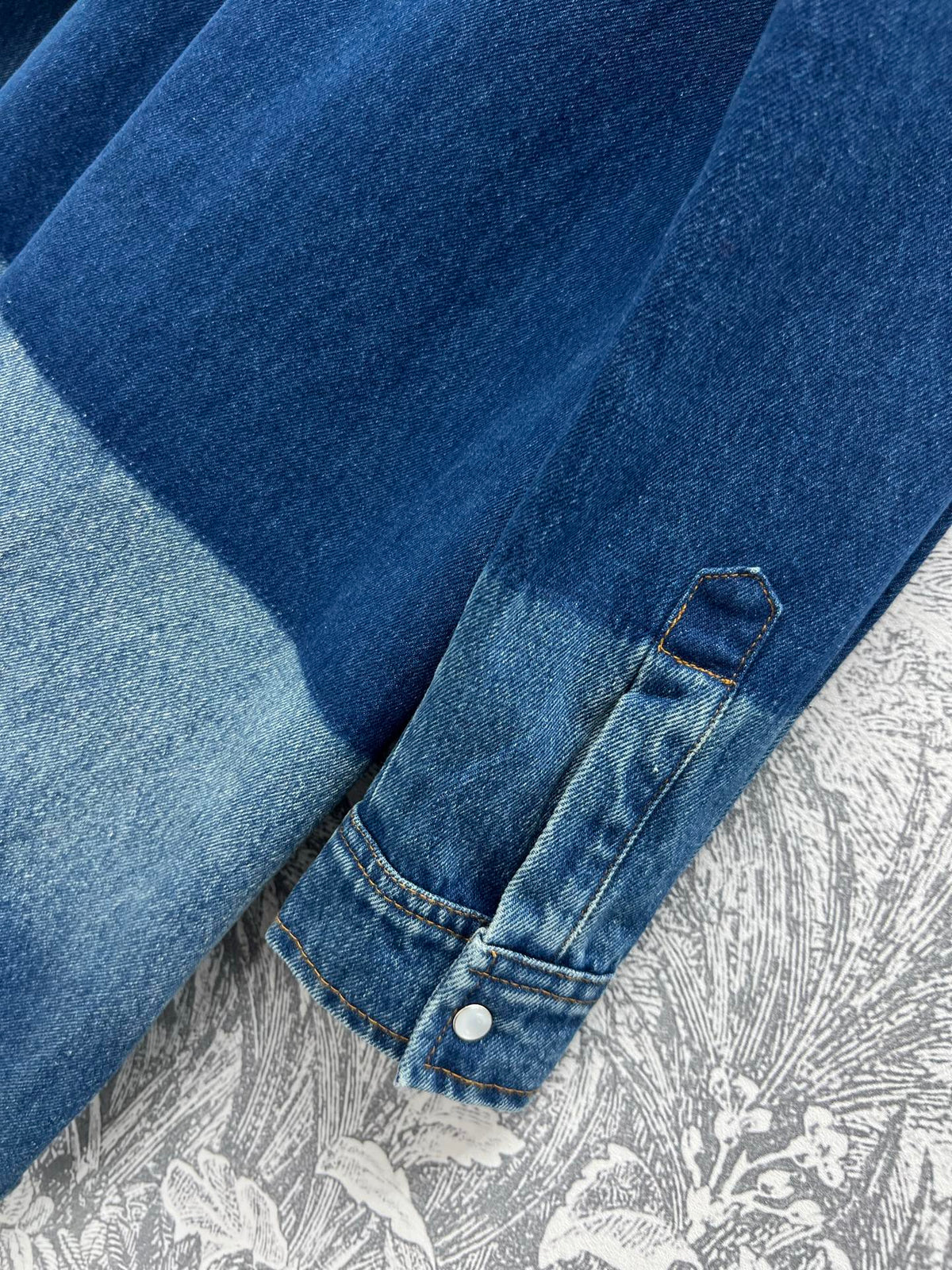Gucci 25 Denim Shirt Dress Blue Cotton